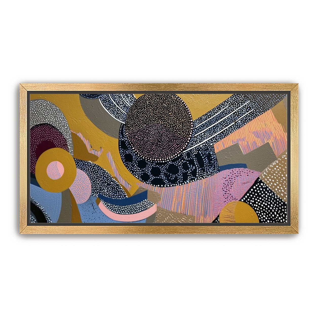 Ochre Ground with Layered Discs