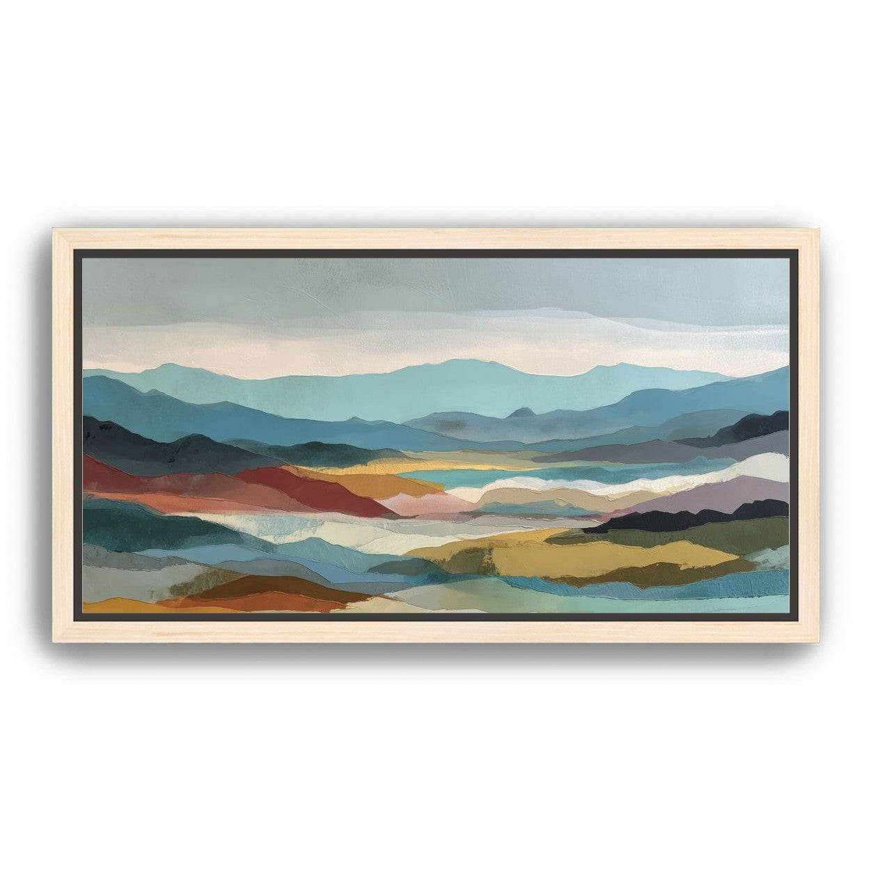 Layered Hills in Cool Bands