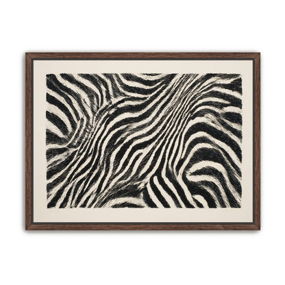 Zebra stripes across the frame