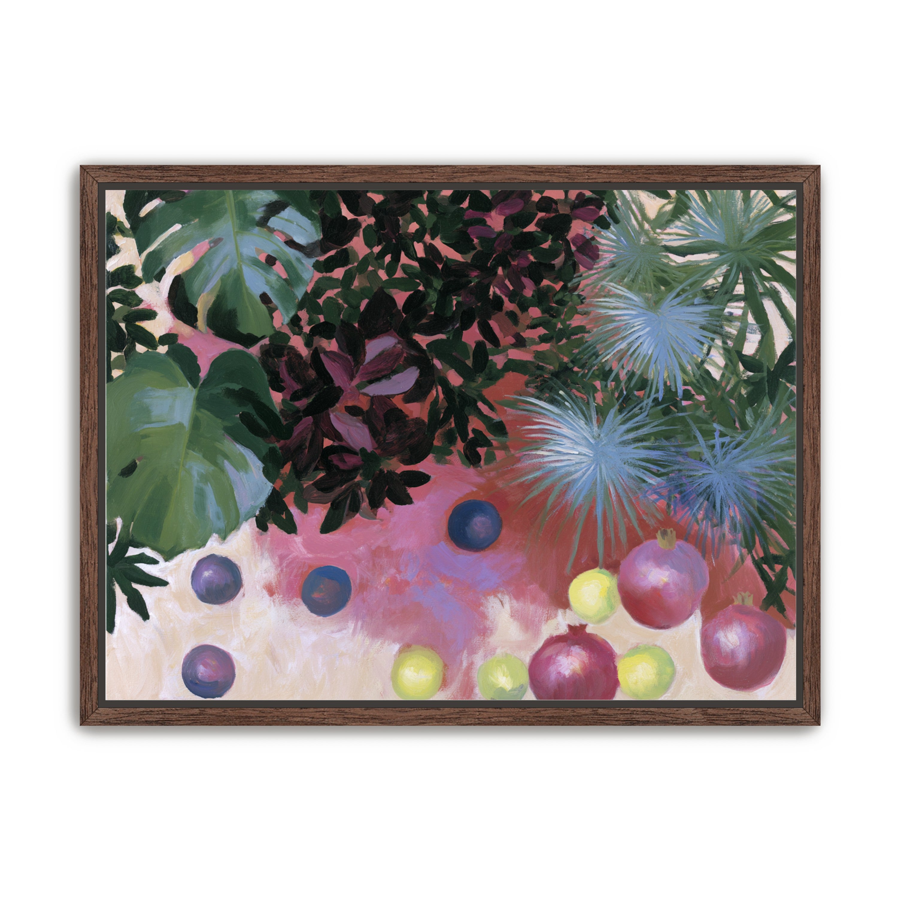 Fruit under heavy leaves