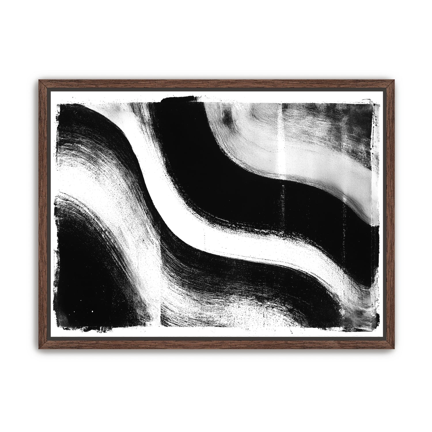 White cut through black