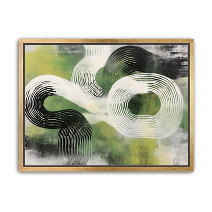 White arcs across green field