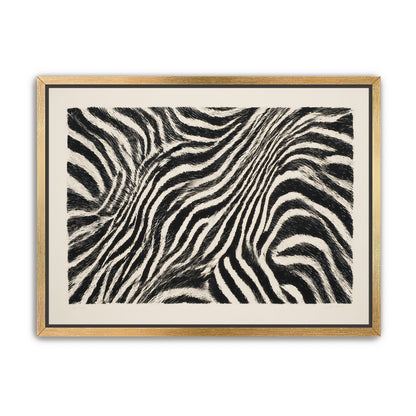 Zebra stripes across the frame