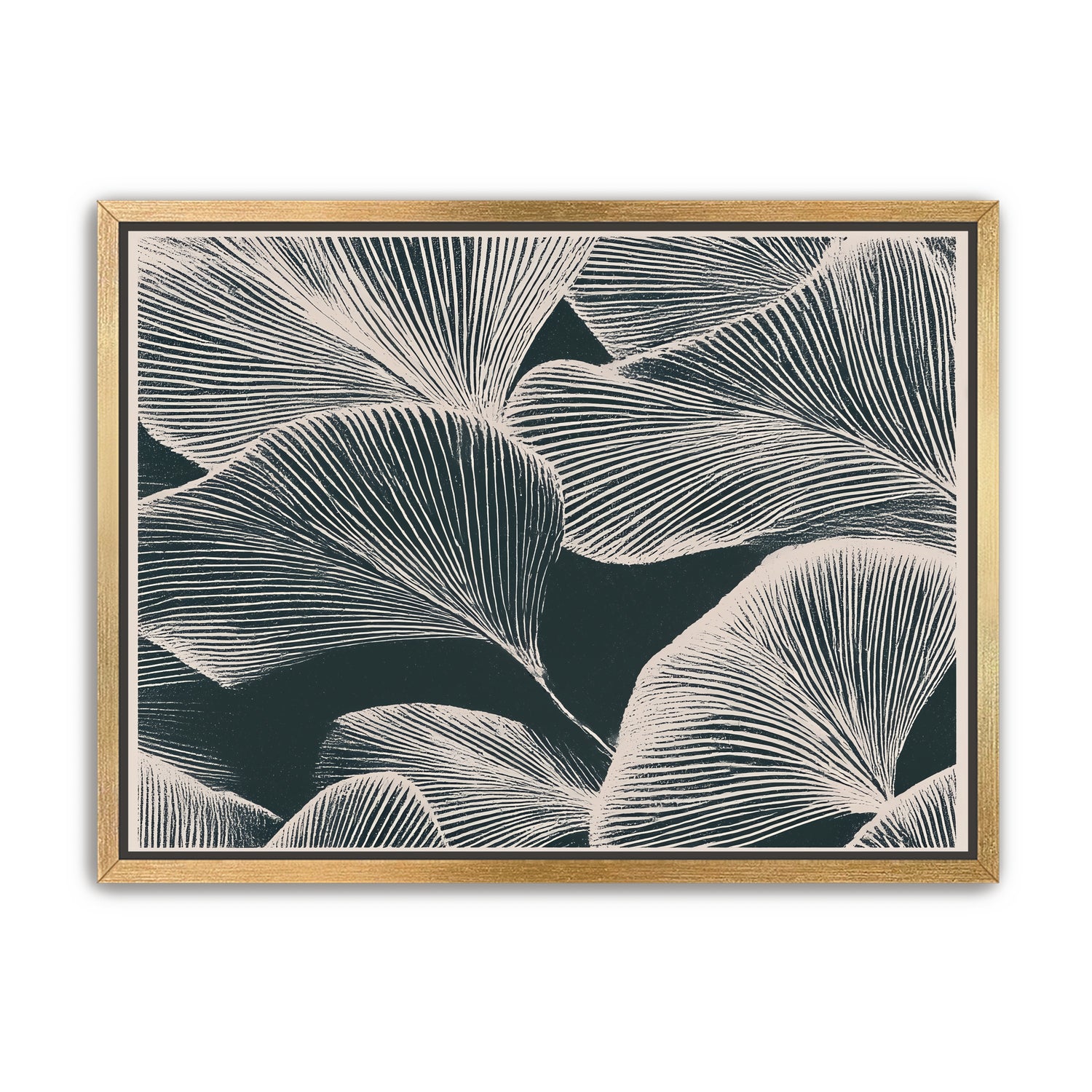 Pale veins on dark leaves