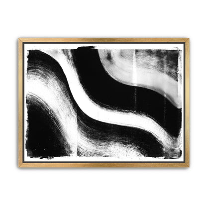 White cut through black