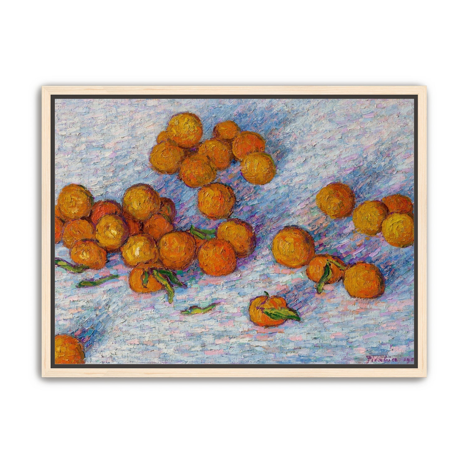 Oranges across the table