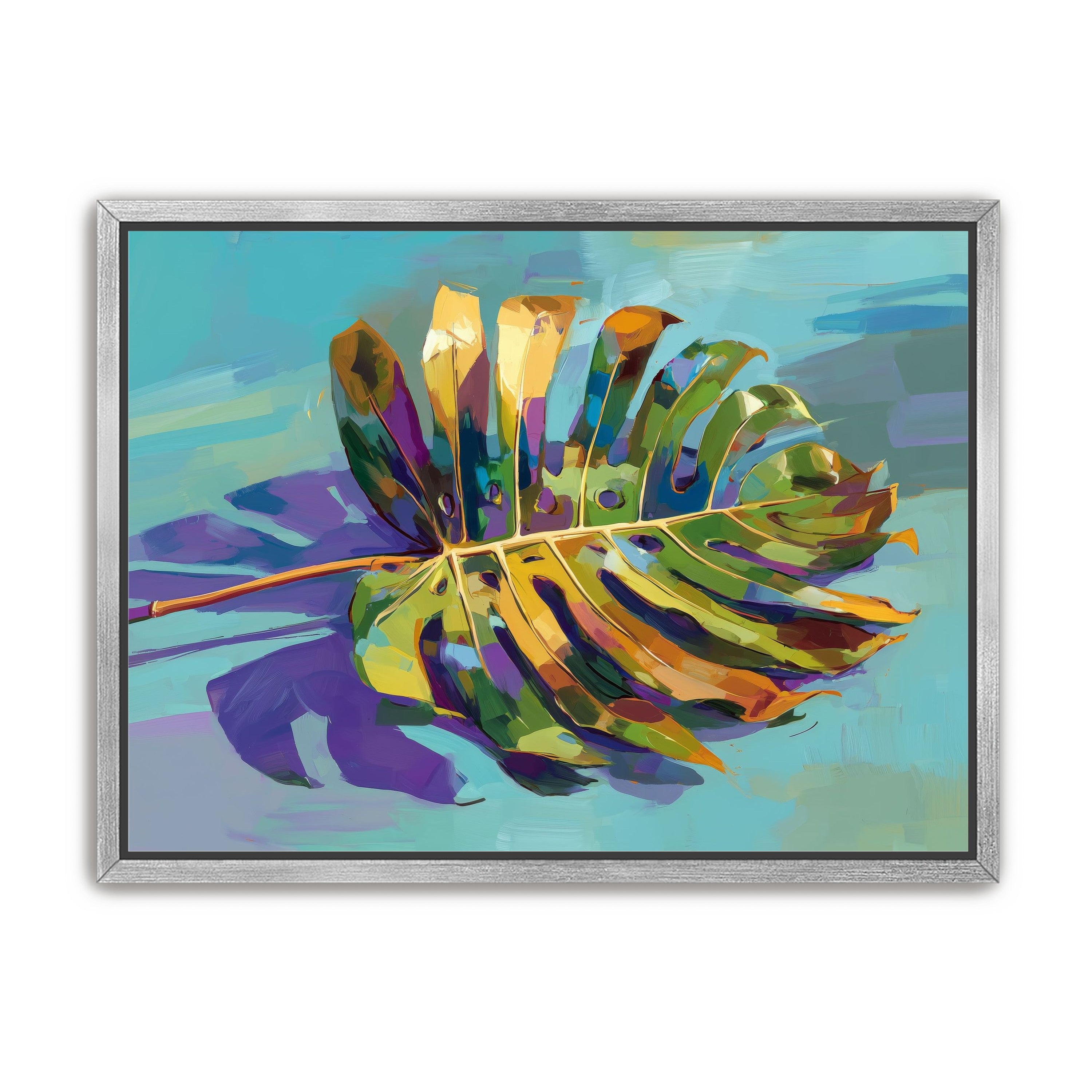 A Leaf Held in Color