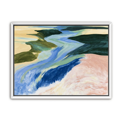 River bends through sandbars