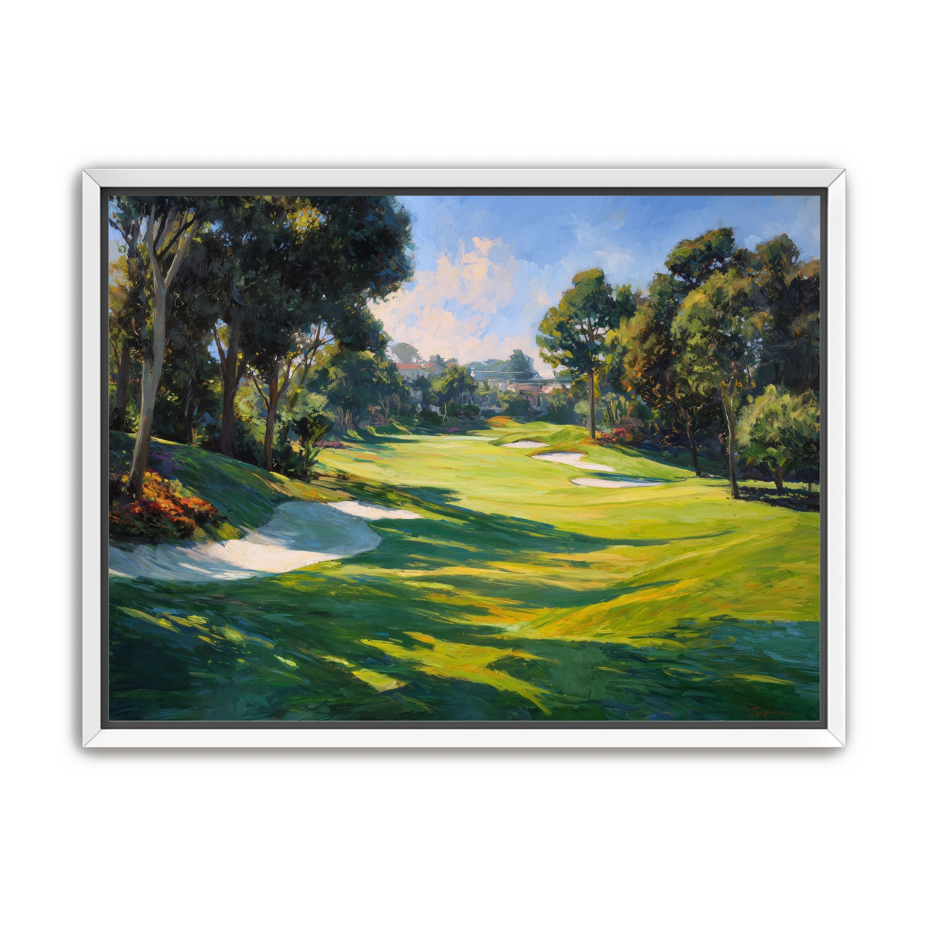 Ocean Haze Over Fairways