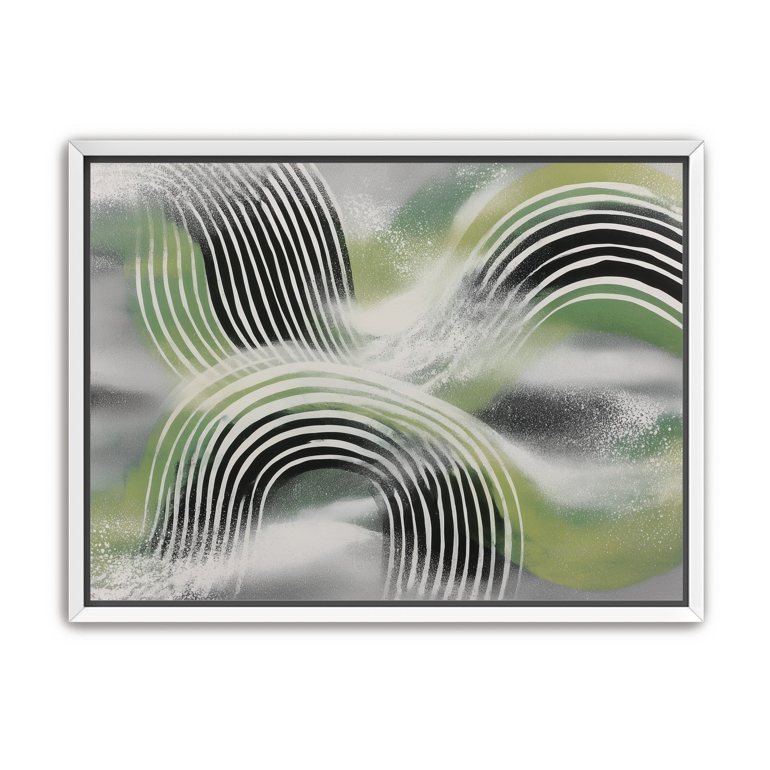 Stripes within the green haze