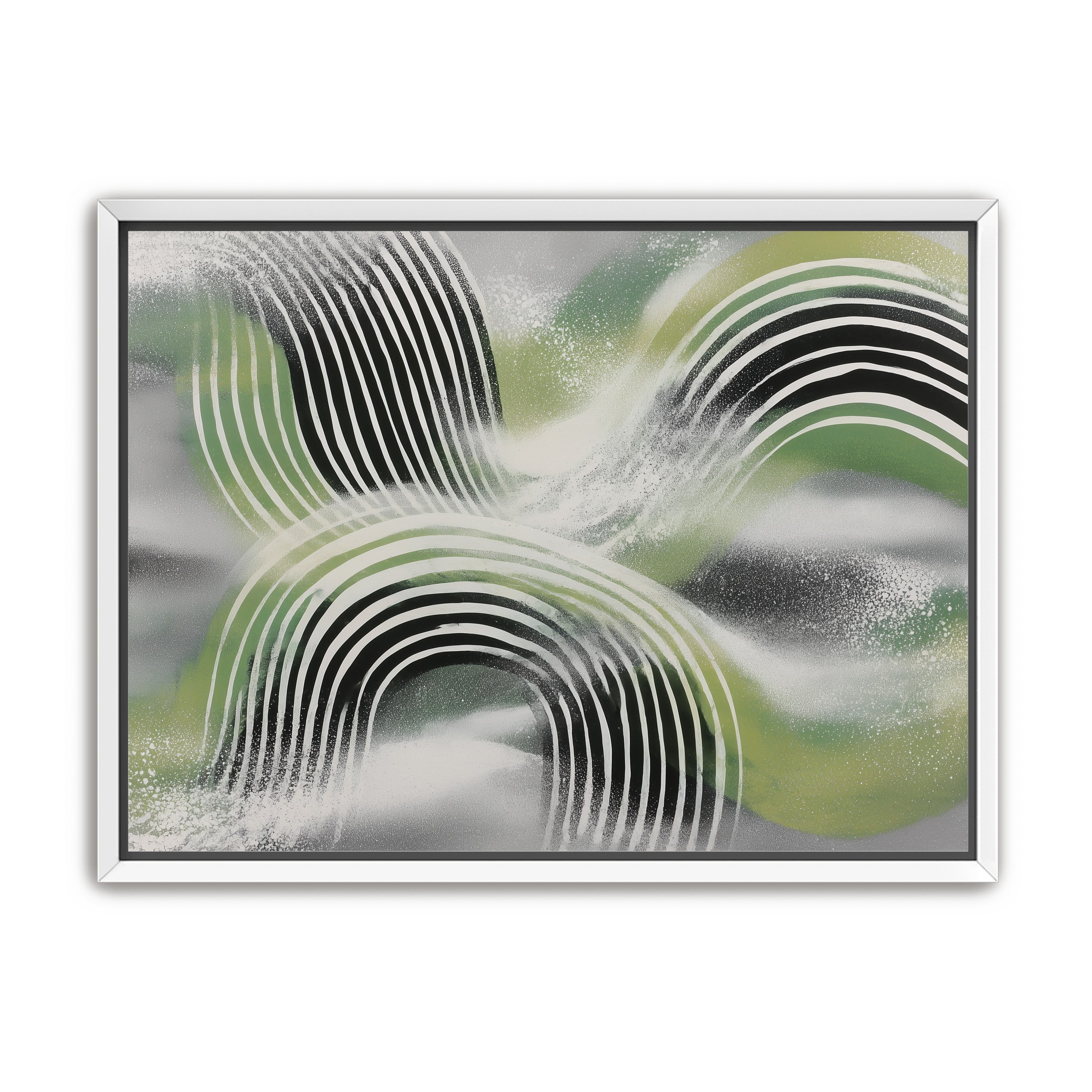 Stripes within the green haze