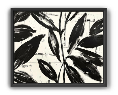 Leaves in black sweep