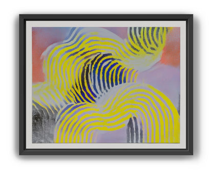 Yellow bends through violet