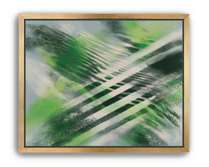 White X across green field