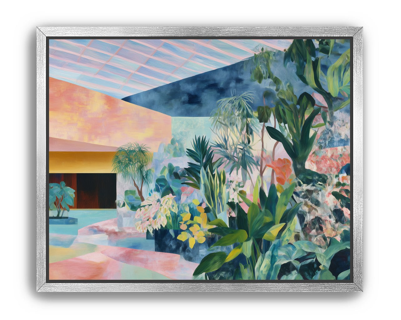 Pastel rooms for green leaves