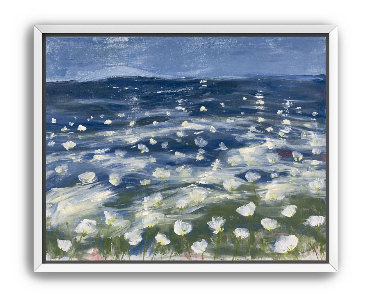 White flowers under blue sky
