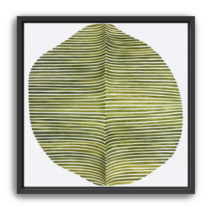 Dark green stripes crease inward