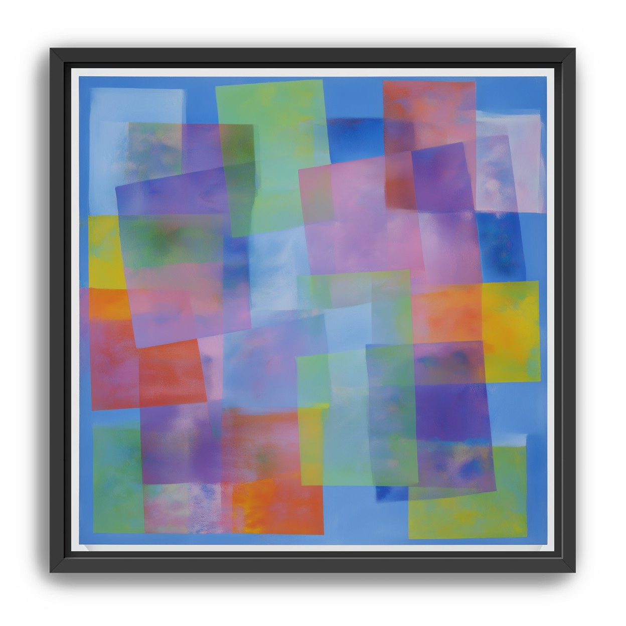 Blue field under shifting pastels