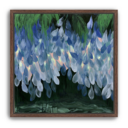 Wisteria over still water
