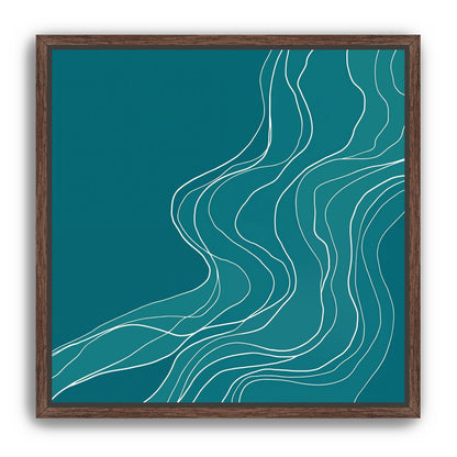 Ink Traced on Teal Surface