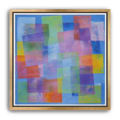 Blue field under shifting pastels