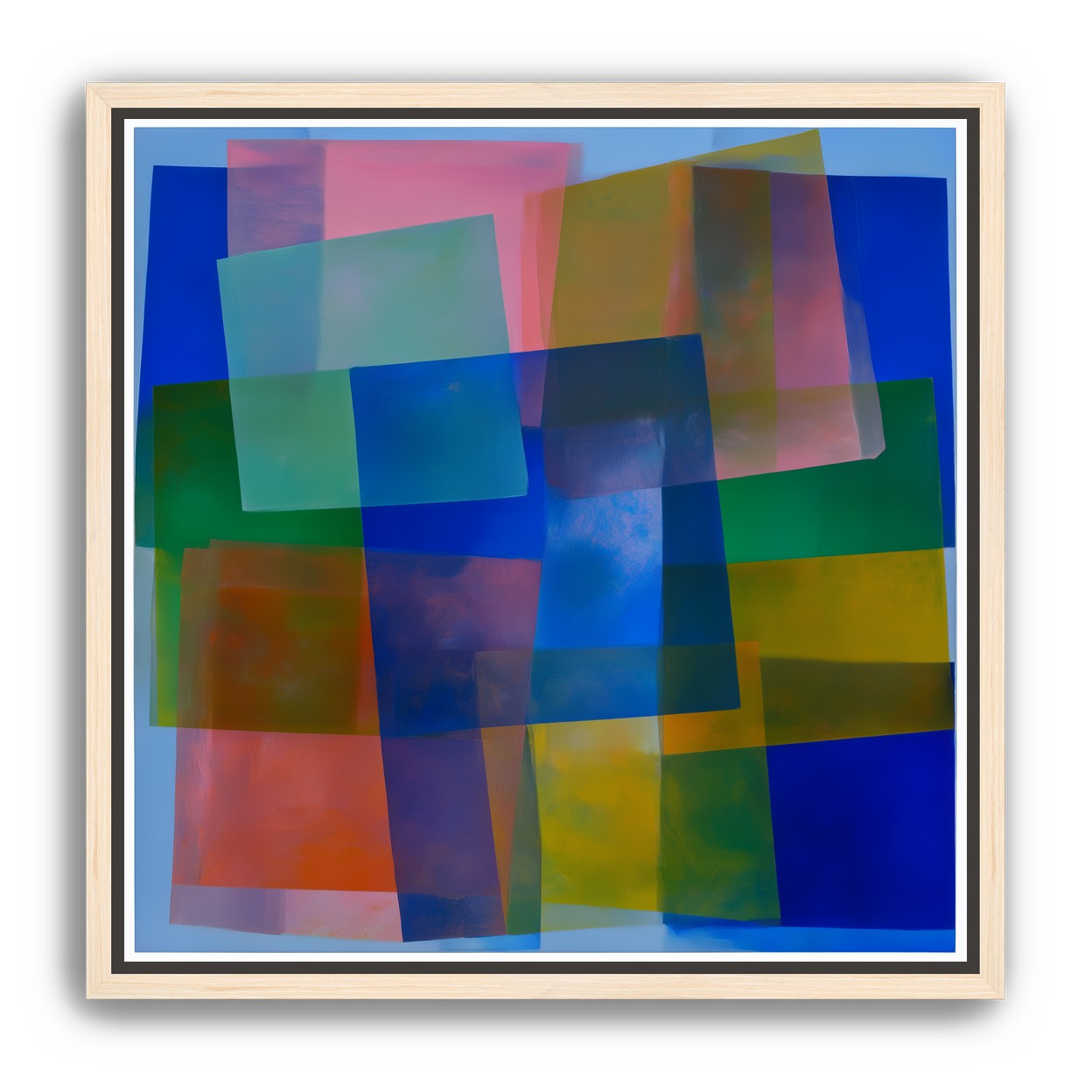 Blue pooling through pink veils