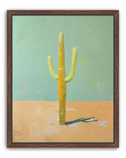 Saguaro beneath a pale sky