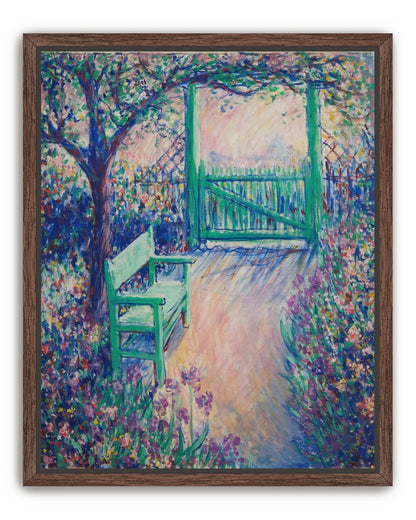 Green chair within the porch