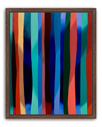 Blue shadow under bright stripes