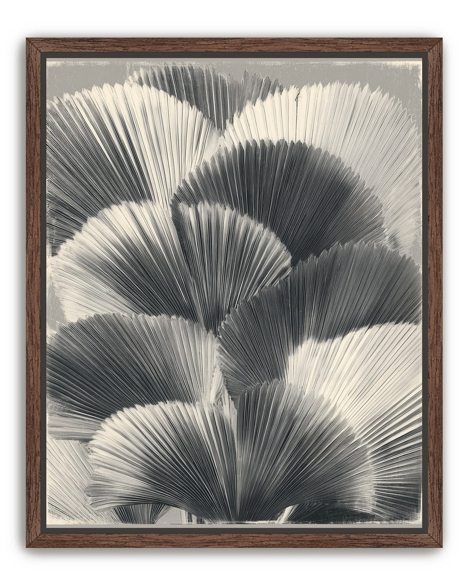Ginkgo leaves in shadow
