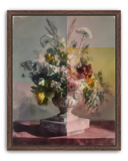Bouquet in divided light