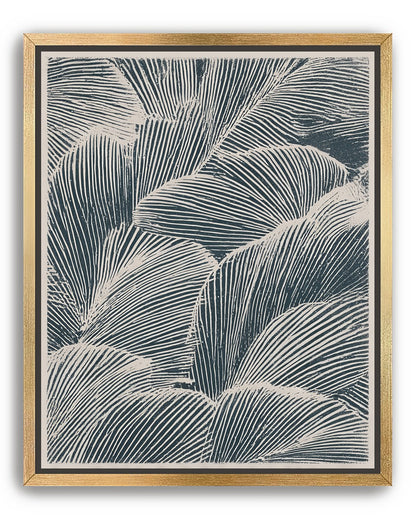 Palm fronds pressed together