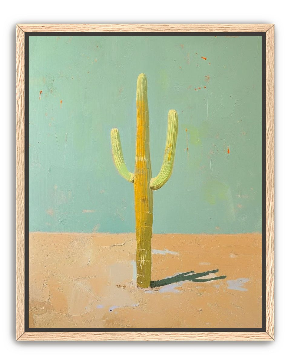 Saguaro beneath a pale sky