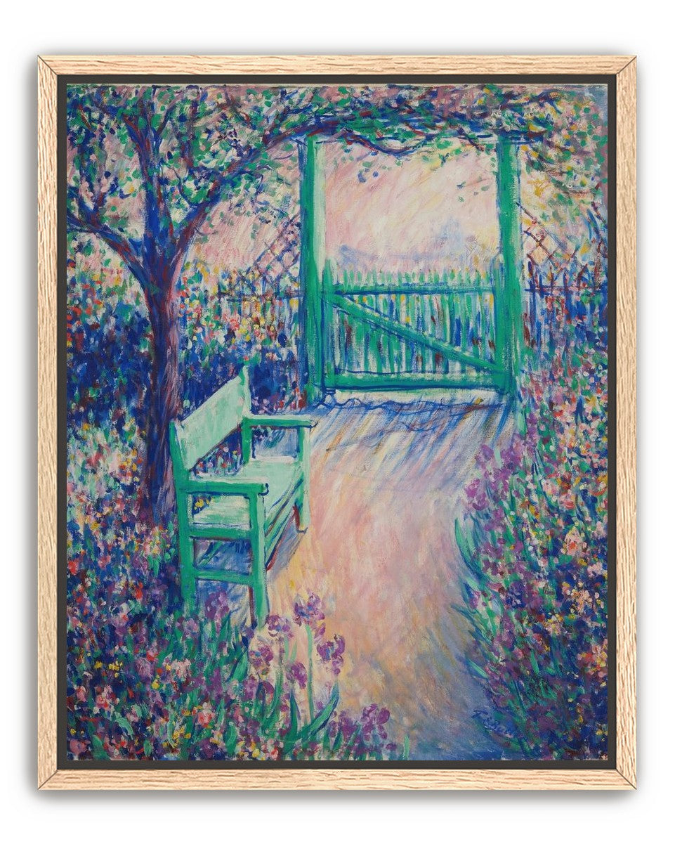 Green chair within the porch