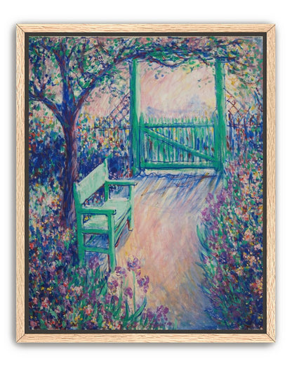 Green chair within the porch