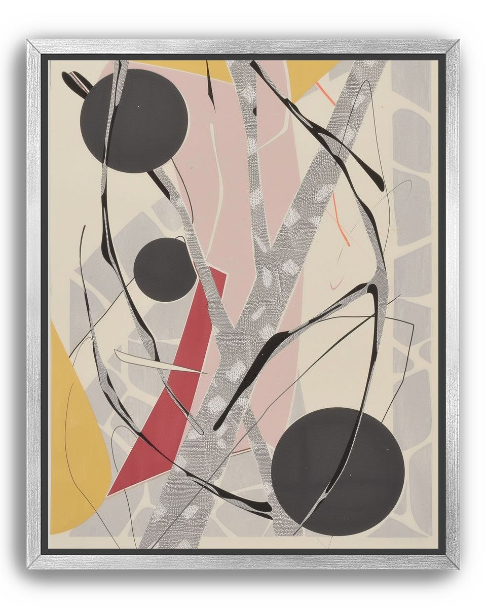 Layered circles with red wedge
