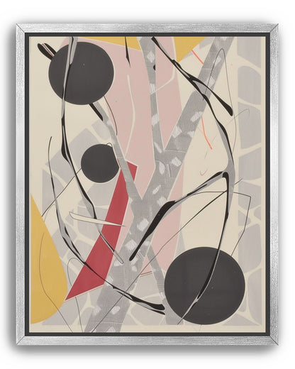 Layered circles with red wedge