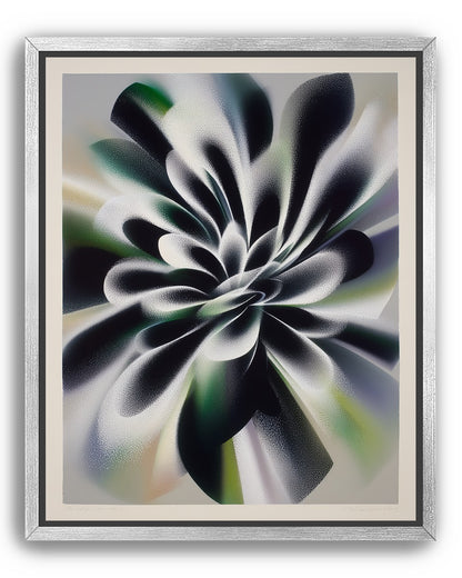 Speckled bloom in motion