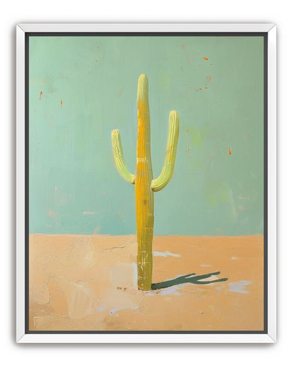 Saguaro beneath a pale sky