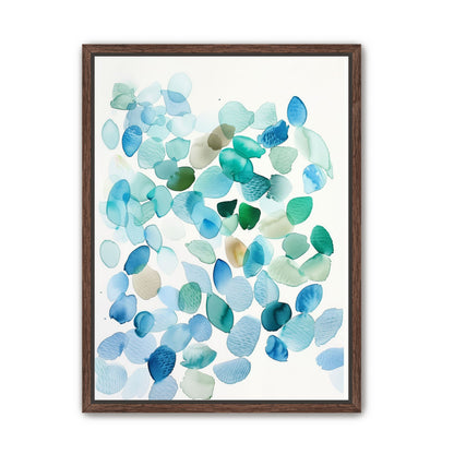 Blue and Green Petal Forms