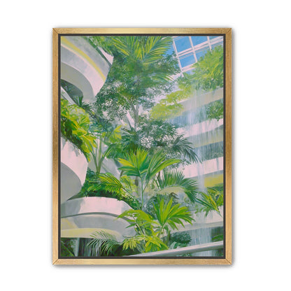 Palms beneath the skylight