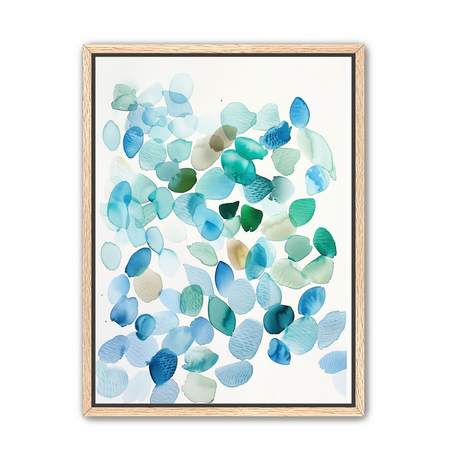 Blue and Green Petal Forms