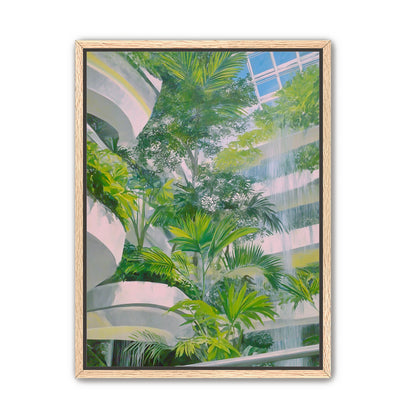 Palms beneath the skylight