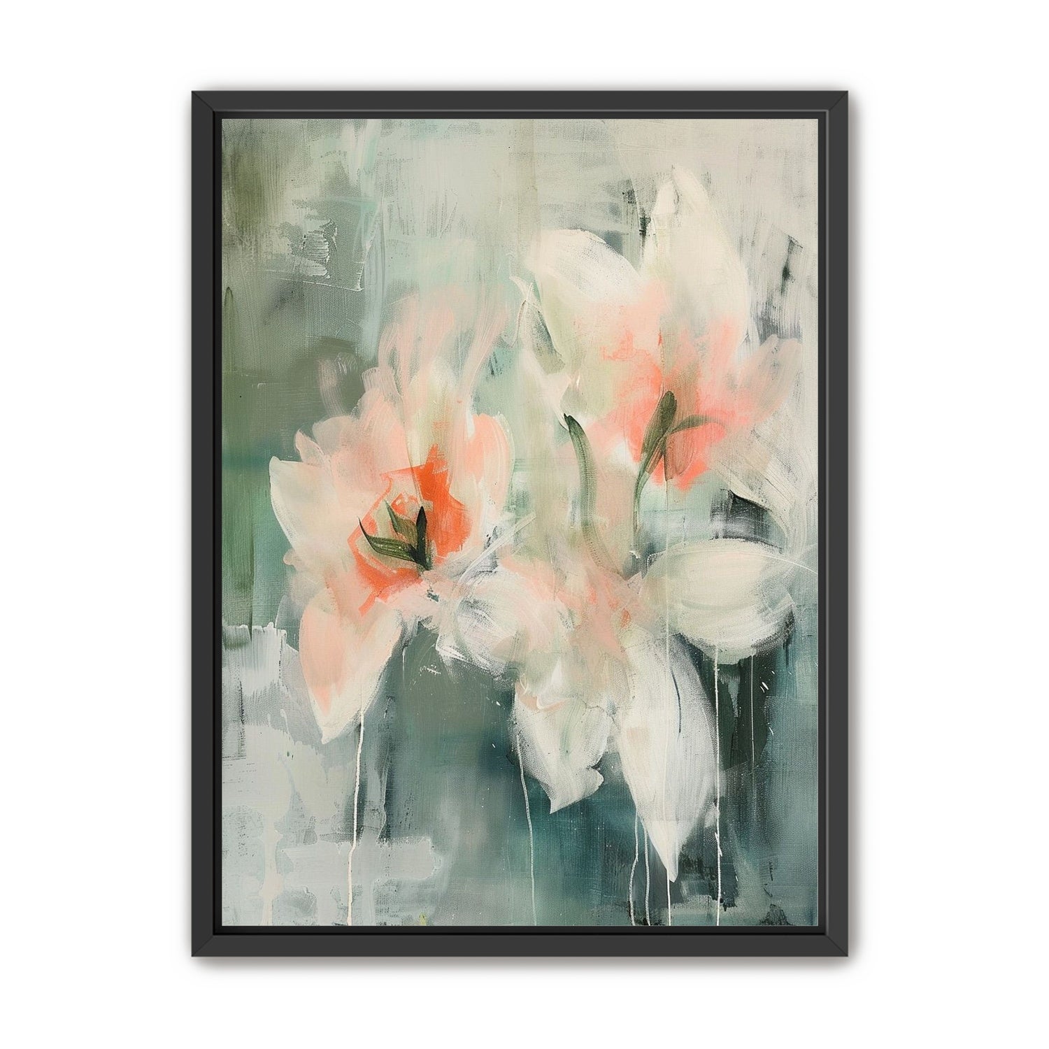 Pale blooms in quiet paint