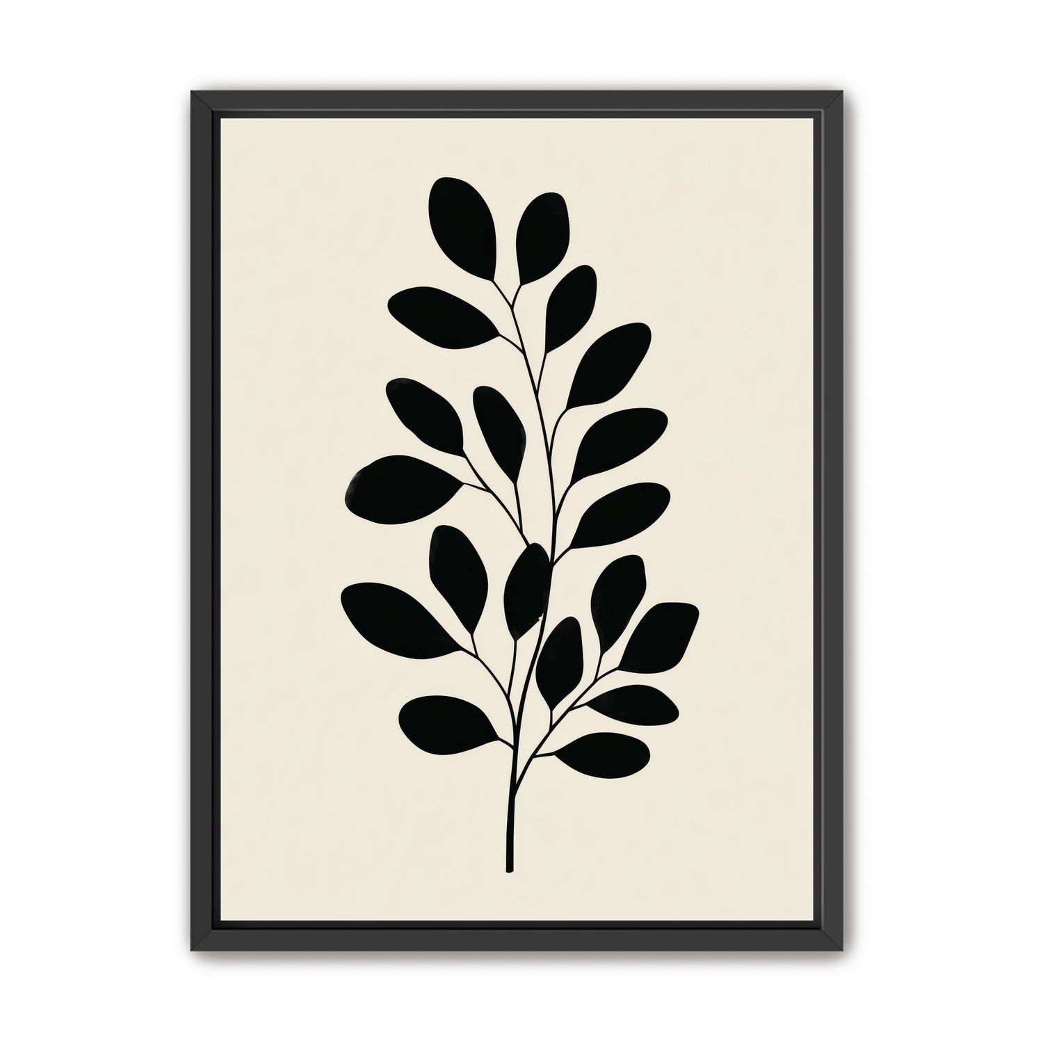Plant Cutout on Cream