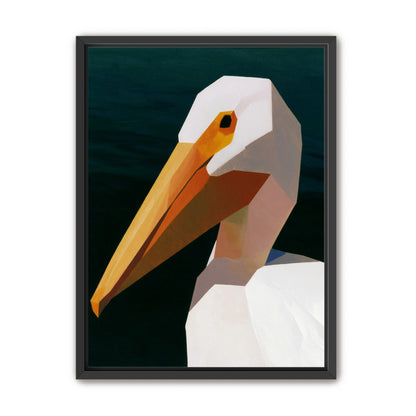 The beak cuts the dark