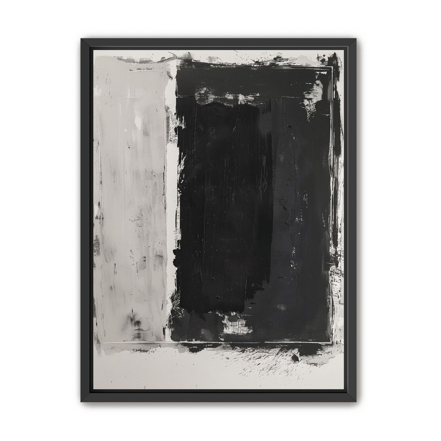 Black weight on gray ground