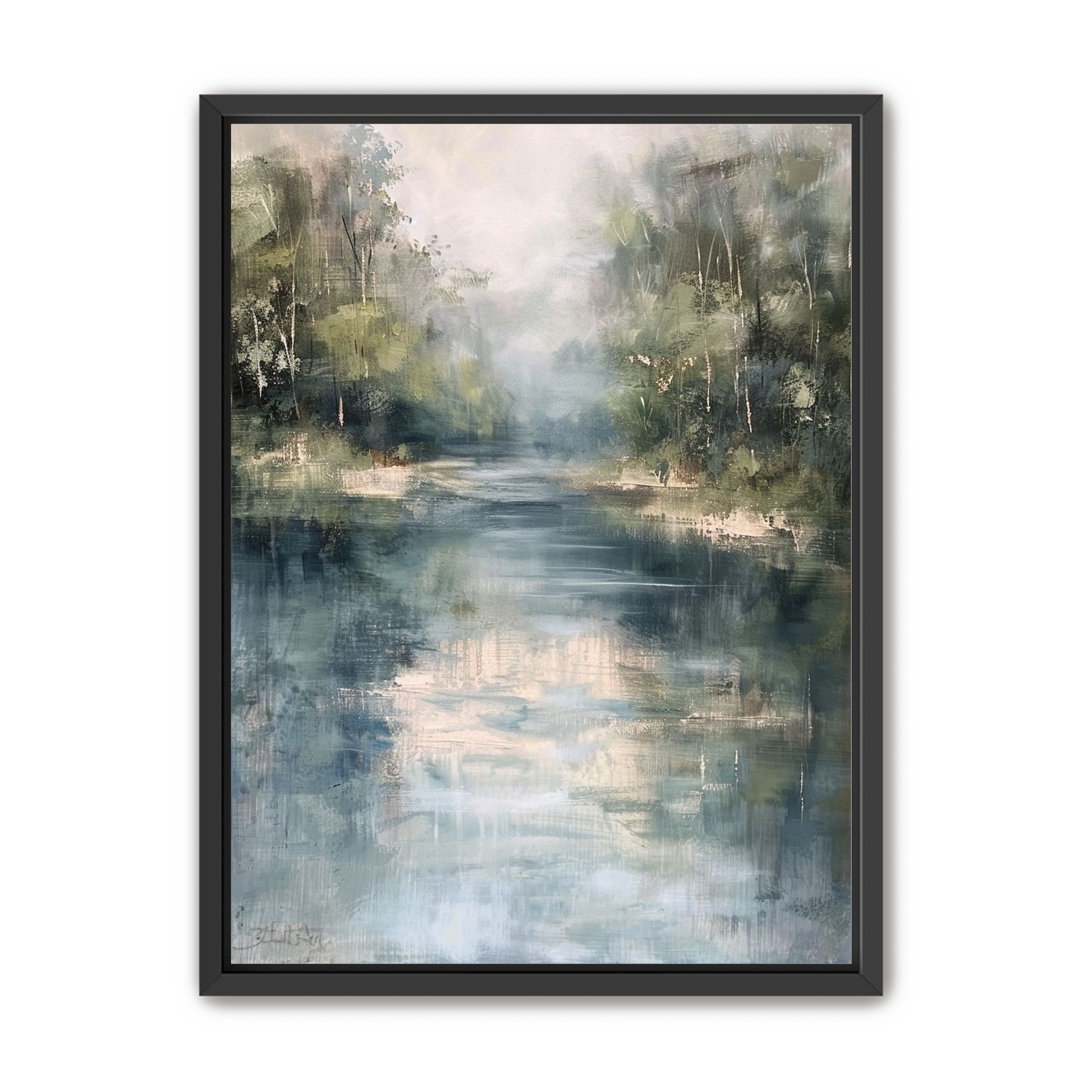 Pale sky in blue water