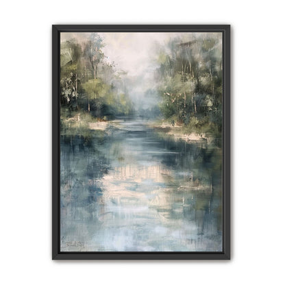 Pale sky in blue water