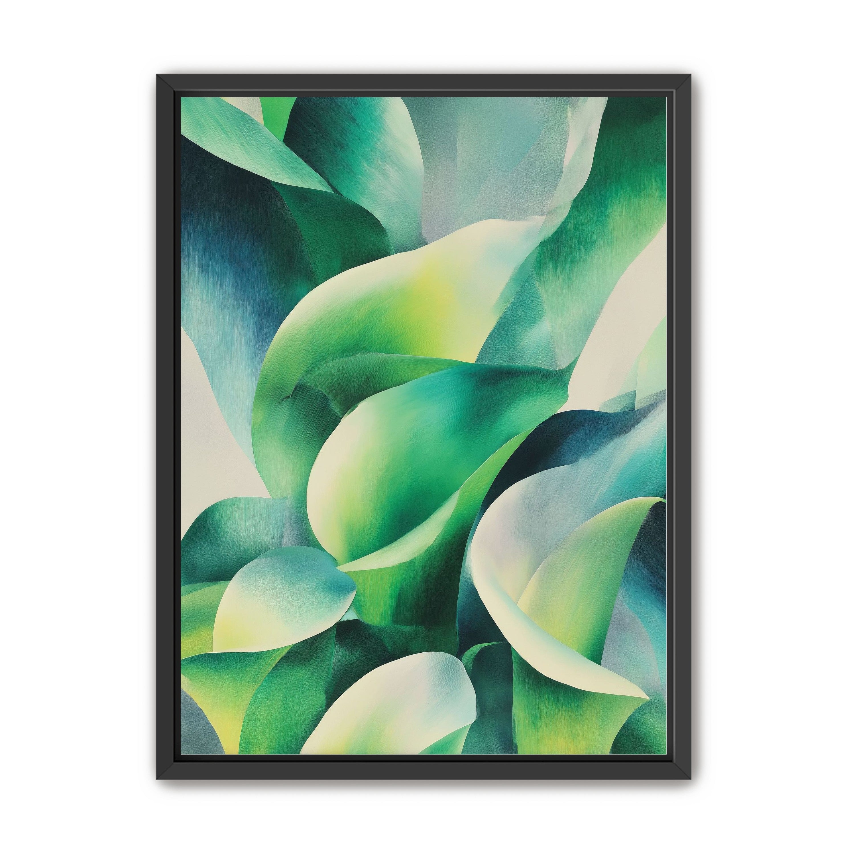 Calla lilies among green shadows
